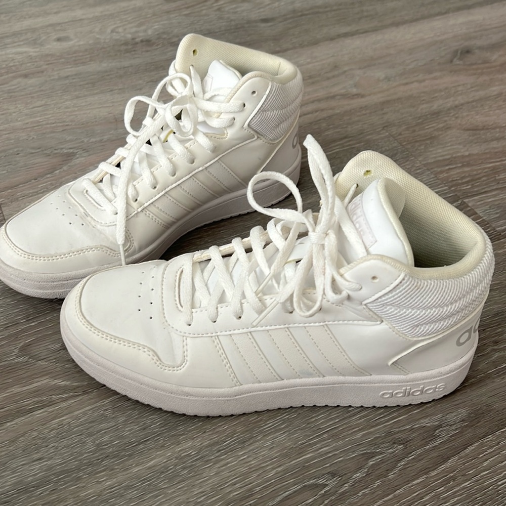 Adidas hoops mid top sneaker size 8